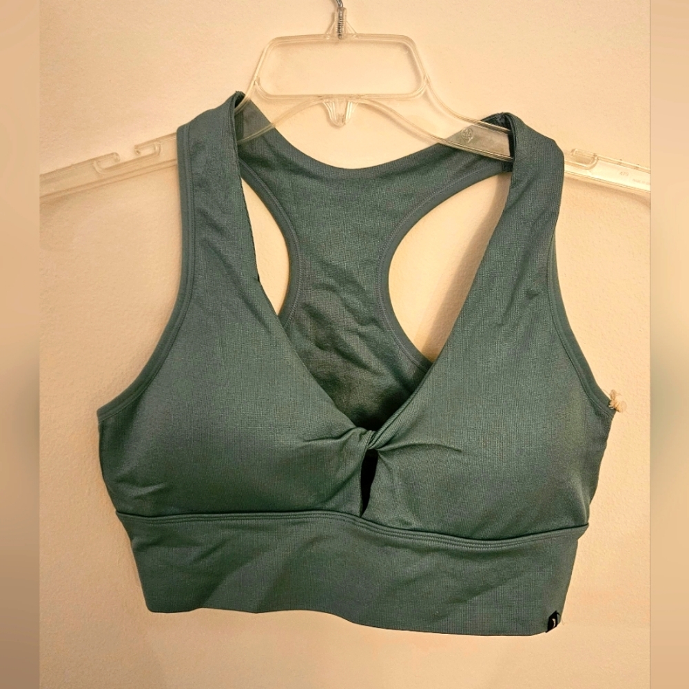 NEW Green Sports Bra Racerback Jessica Simpson
